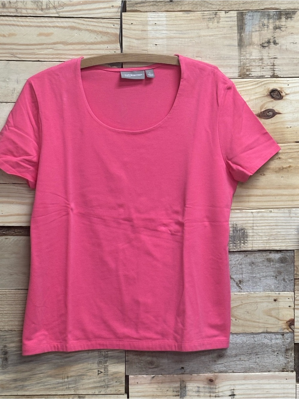 croft & barrow Coral Scoop Neck Short Sleeve Tee